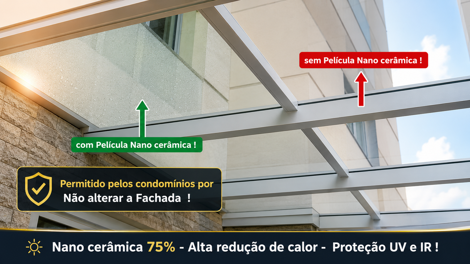 Película Nano Cerâmica 75% para Redução de Calor em São Paulo: O Fim do Desconforto Térmico